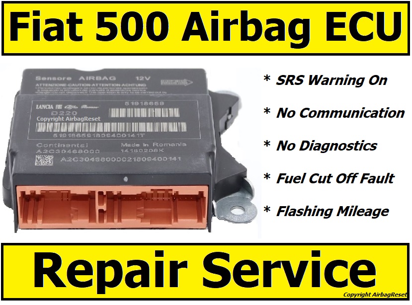 fiat 500 airbag ecu repair service
